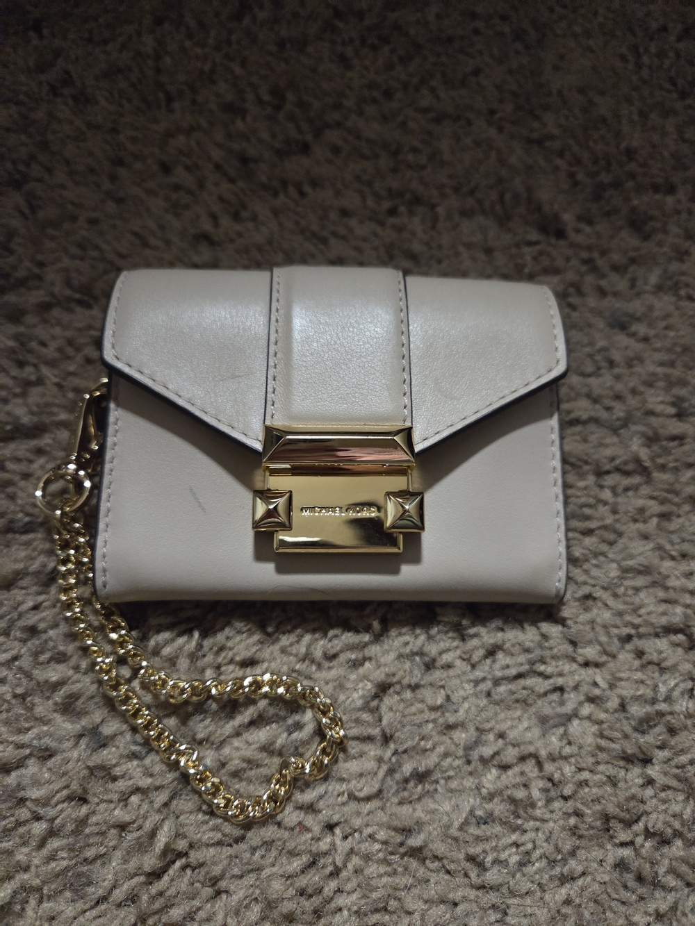 Michael Kors Whitney Small Chain Wallet - Light Blush Pink
